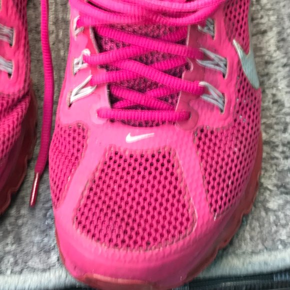 Nike Air Max 2014 Fuchsia Pink Running Shoes 555363-602 Size 9.5 - Picture 13 of 16
